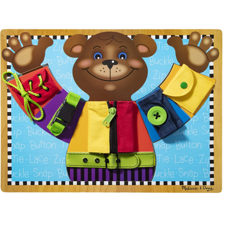 Joc pentru dezvoltarea abilitatilor Invata sa te imbraci Melissa and Doug 3784 - imagine 8